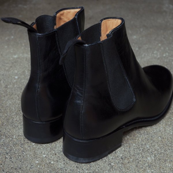 画像3: 【Le Yucca's(レユッカス)】SIDE GORE BOOTS(Y23214)/ BLACK BOX CALF/ NERO(Black)