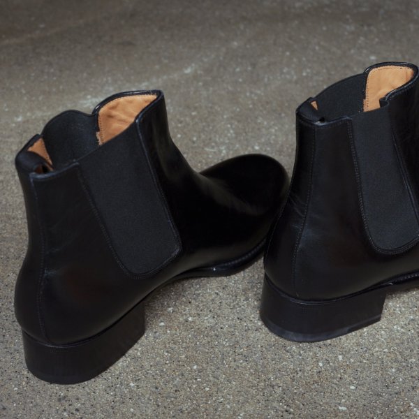 画像5: 【Le Yucca's(レユッカス)】SIDE GORE BOOTS(Y23214)/ BLACK BOX CALF/ NERO(Black)