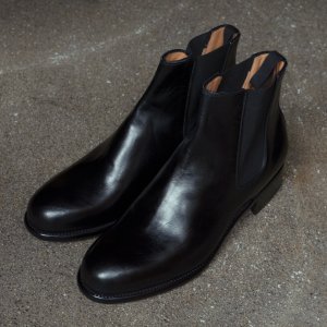 画像: 【Le Yucca's(レユッカス)】SIDE GORE BOOTS(Y23214)/ BLACK BOX CALF/ NERO(Black)