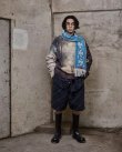 画像4: 【LES SIX(レシス)】Short Crossed Scarf/ Blue