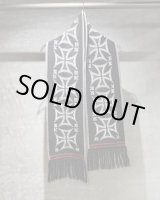 画像: 【LES SIX(レシス)】Short Crossed Scarf/ Black
