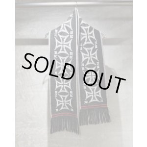 画像: 【LES SIX(レシス)】Short Crossed Scarf/ Black