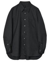 画像: 【IRENISA(イレニサ)】REGULAR COLLAR SHIRT / SMOKE BLACK