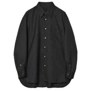 画像: 【IRENISA(イレニサ)】REGULAR COLLAR SHIRT / SMOKE BLACK