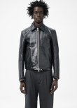 画像3: 【OUR LEGACY(アワーレガシー)】MINI JACKET/ Top Dyed Black Leather