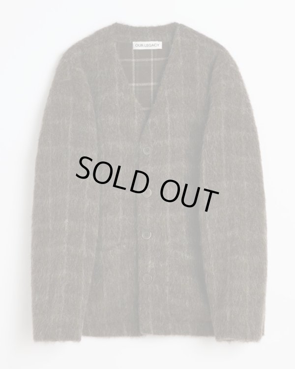 画像1: 【OUR LEGACY(アワーレガシー)】CARDIGAN/ Dorf Check Hairy Wool