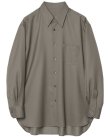 画像1: 【IRENISA(イレニサ)】REGULAR COLLAR RELAX FIT SHIRT / STONE GRAY
