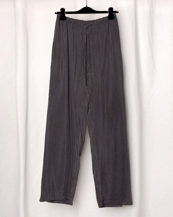 画像1: 【GABRIELA COLL GARMENTS(ガブリエラコールガーメンツ)】CUPRO DRAWSTRING TROUSERS/ BROWN