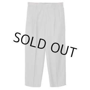 画像: 【IRENISA(イレニサ)】TWO TUCKS WIDE TROUSERS / STONE GRAY