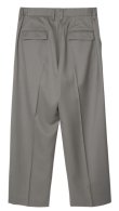 画像2: 【IRENISA(イレニサ)】TWO TUCKS WIDE TROUSERS / STONE GRAY