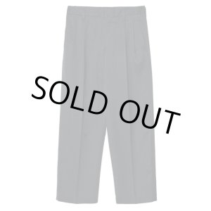 画像: 【IRENISA(イレニサ)】TWO TUCKS WIDE TROUSERS / CHARCOAL GRAY