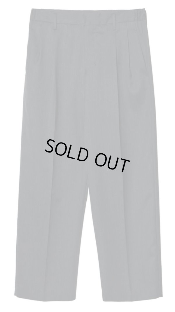 画像1: 【IRENISA(イレニサ)】TWO TUCKS WIDE TROUSERS / CHARCOAL GRAY