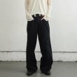 画像2: 【NVRFRGT(ネヴァーフォーゲット)】3D TWISTED WIDE LEG 5P PANTS CORDUROY　”Black”