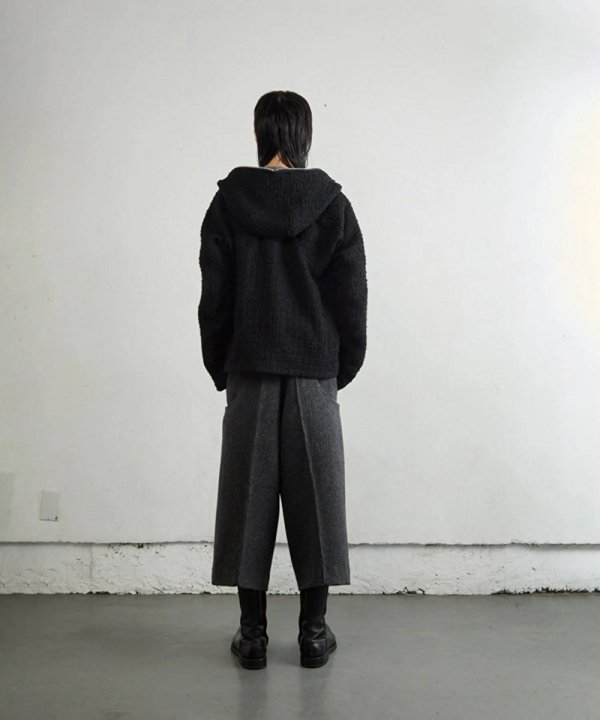 画像4: 【NVRFRGT(ネヴァーフォーゲット)】S CURVED UTILITY CAPRI TROUSERS　”Charcoal”