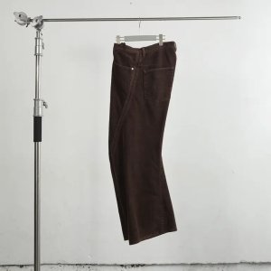 画像: 【NVRFRGT(ネヴァーフォーゲット)】3D TWISTED WIDE LEG 5P PANTS CORDUROY　”Brown”