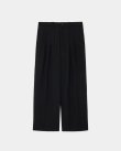 画像1: 【MARKAWARE(マーカウェア)】ORGANIC WOOL SURVIVAL CLOTH／TRIPLE PLEATED WIDE TROUSERS ”BLACK”