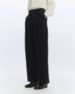 画像3: 【MARKAWARE(マーカウェア)】ORGANIC WOOL SURVIVAL CLOTH／TRIPLE PLEATED WIDE TROUSERS ”BLACK”