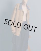 画像: 【ANTHEM A(アンセムエー)】ALPACA VISCOSE TWINCLE COVERALL/ CAMEL BEIGE