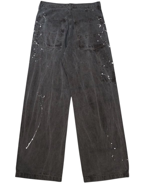 画像3: 【ensou.(エンソウ)】Splash Painter Jeans/ Sumi-dyed Grey