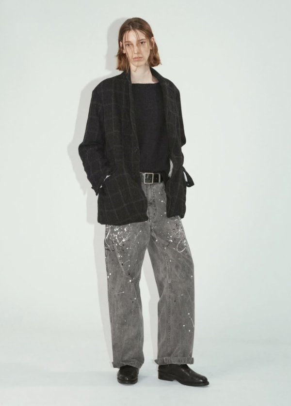 画像7: 【ensou.(エンソウ)】Splash Painter Jeans/ Sumi-dyed Grey