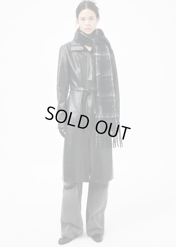 画像3: 【OUR LEGACY(アワーレガシー)】ESTATE SCARF/ Black Fuzzy Alpaca Check