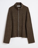 画像: (予約商品)【OUR LEGACY(アワーレガシー)】SHRUNKEN FULLZIP POLO/ Brown Sparse Buckle Weave