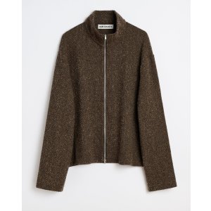 画像: (予約商品)【OUR LEGACY(アワーレガシー)】SHRUNKEN FULLZIP POLO/ Brown Sparse Buckle Weave