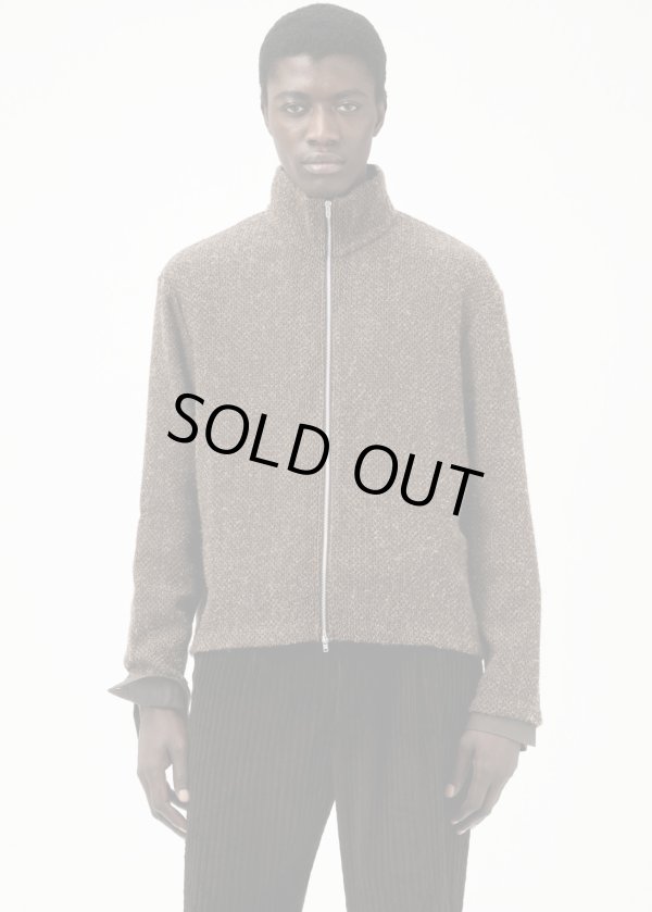 画像2: 【OUR LEGACY(アワーレガシー)】SHRUNKEN FULLZIP POLO/ Brown Sparse Buckle Weave