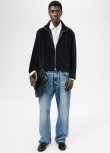 画像4: 【OUR LEGACY(アワーレガシー)】SHRUNKEN FULLZIP POLO/ Phantom Stripe Velour