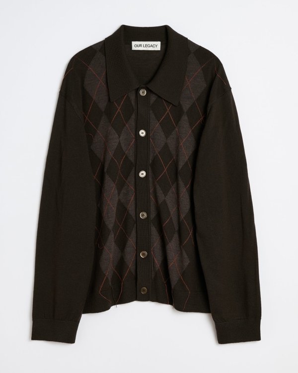 画像1: (予約商品)【OUR LEGACY(アワーレガシー)】EVENING POLO/ Pub Argyle Fine Wool