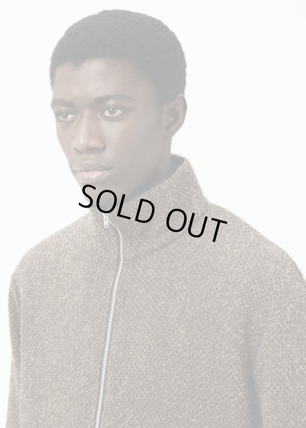 画像3: 【OUR LEGACY(アワーレガシー)】SHRUNKEN FULLZIP POLO/ Brown Sparse Buckle Weave