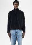 画像2: 【OUR LEGACY(アワーレガシー)】SHRUNKEN FULLZIP POLO/ Phantom Stripe Velour