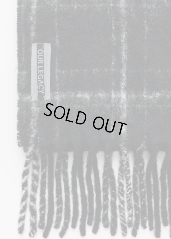 画像2: 【OUR LEGACY(アワーレガシー)】ESTATE SCARF/ Black Fuzzy Alpaca Check