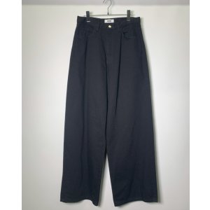 画像: 【REVERBERATE(リバーバレイト)】DENIM PANTS(BAGGY)/ BLACK