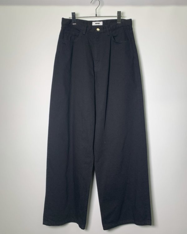 画像1: 【REVERBERATE(リバーバレイト)】DENIM PANTS(BAGGY)/ BLACK