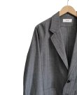 画像4: 【marka(マーカ)】STROLL AROUND JACKET／ウールサージ ワッシャータンブラー 　”Herringbone”
