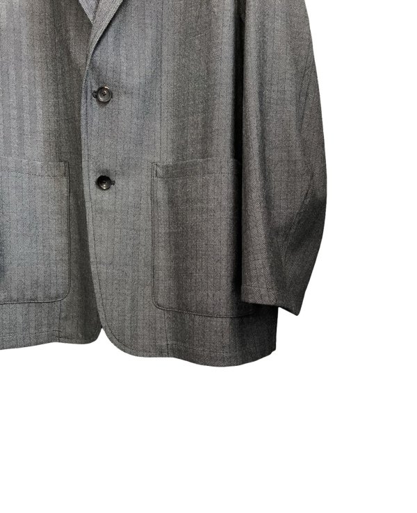 画像5: 【marka(マーカ)】STROLL AROUND JACKET／ウールサージ ワッシャータンブラー 　”Herringbone”