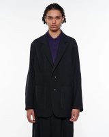画像: 【marka(マーカ)】STROLL AROUND JACKET／ウールサージ ワッシャータンブラー 　”Chambray Black”