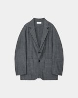 画像: 【marka(マーカ)】STROLL AROUND JACKET／ウールサージ ワッシャータンブラー 　”Herringbone”