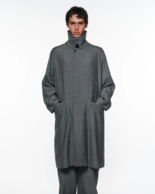 画像3: 【marka(マーカ)】RAGLAN SLEEVE COAT 　”HERRINGBONE”