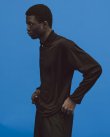 画像3: 【MARKAWARE(マーカウェア)】Super 160’s Wool Washable Knit Long Sleeve Polo　”Black”