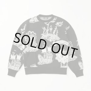 画像: 【FAF(エフエーエフ)】Newcommune Island Jaquard Knit　””Black”