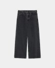画像3: 【marka(マーカ)】Organic Cotton 13.5Oz Selvedge Denim Wide Leg Jeans　”Faded Black”
