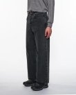 画像2: 【marka(マーカ)】Organic Cotton 13.5Oz Selvedge Denim Wide Leg Jeans　”Faded Black”