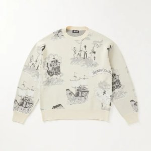 画像: 【FAF(エフエーエフ)】Newcommune Island Jaquard Knit　”Ecru”
