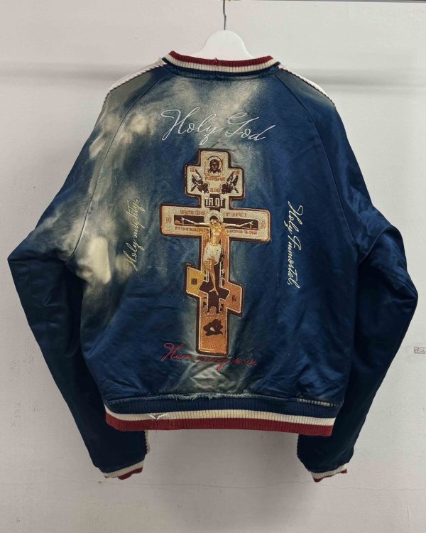 画像2: 【LES SIX(レシス)】Orthodox Rebel Souvenir Jacket / Blue×Red