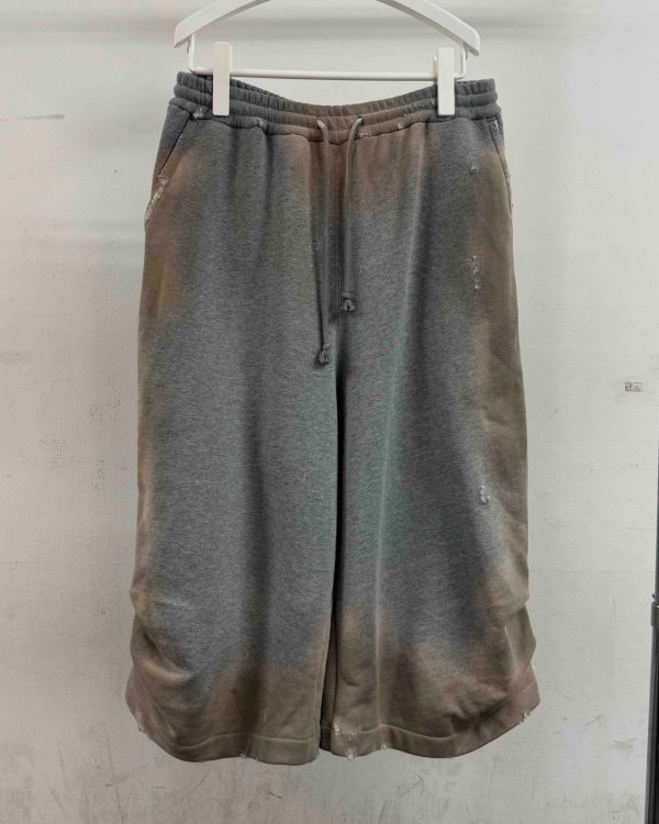 画像1: 【LES SIX(レシス)】Weird Length Sweatpants / Gray