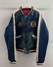 画像1: 【LES SIX(レシス)】Orthodox Rebel Souvenir Jacket / Blue×Red