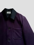 画像4: 【MARKAWARE(マーカウェア)】TUXEDO COVERALL (POLWARTH TUXEDO CLOTH)  "PURPLE”
