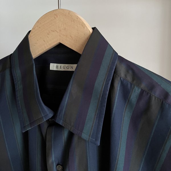 画像3: 【HEUGN(ユーゲン)】"Alan" Over Dye Stripe / Green